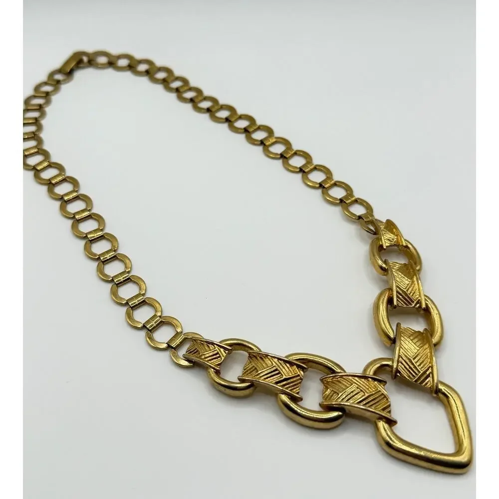 Gold & Faux Pearl Necklace Set – 2 Pc Statement Chains